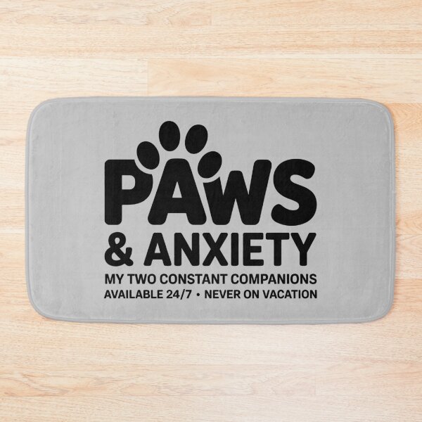 Item preview, Funny Paws And Anxiety Mental Health Parody designed and sold by GrafTeesLab.