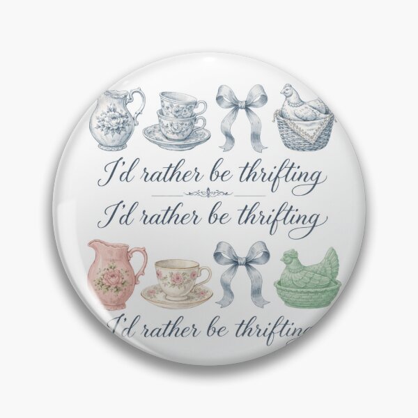 Item preview,  I’d Rather Be Thrifting – Vintage Thrift Shop Lover Retro Design designed and sold by DoodloraStudio.