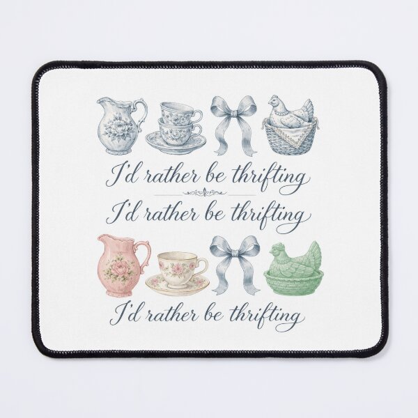 Item preview, I’d Rather Be Thrifting – Vintage Thrift Shop Lover Retro Design designed and sold by DoodloraStudio.