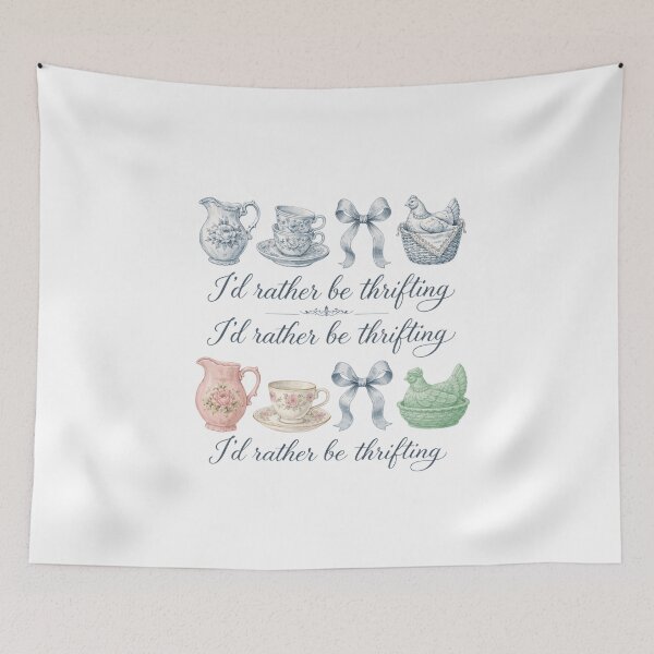 Item preview,  I’d Rather Be Thrifting – Vintage Thrift Shop Lover Retro Design designed and sold by DoodloraStudio.