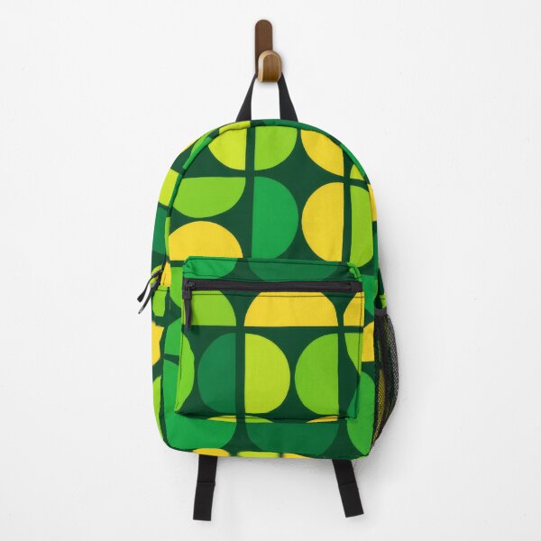 Item preview, Mid-Century Modern Green Geometric Circles Pattern designed and sold by Ela Art Space .