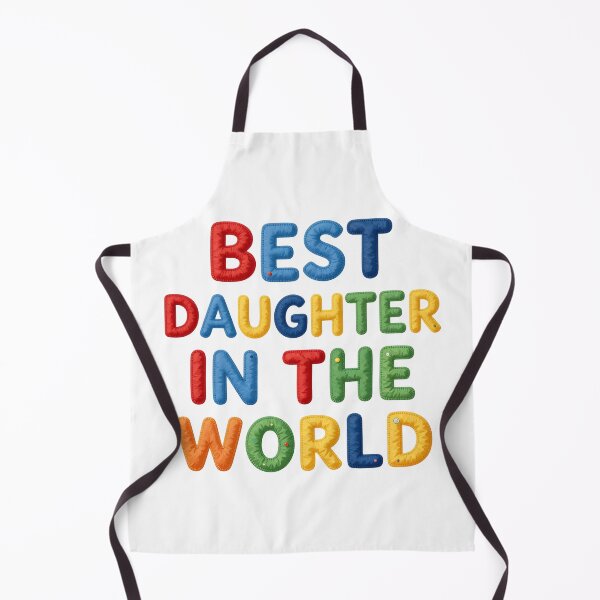 Item preview, BEST DAUGHTER IN THE WORLD - IN COLORFUL FAUX LETTERING designed and sold by AlexOBrienArt.