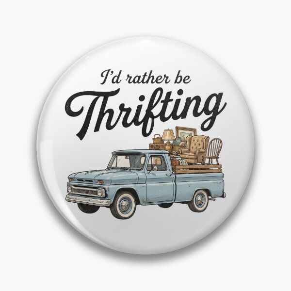 Item preview, I’d Rather Be Thrifting – Vintage Thrift Shop Lover Retro Design designed and sold by DoodloraStudio.