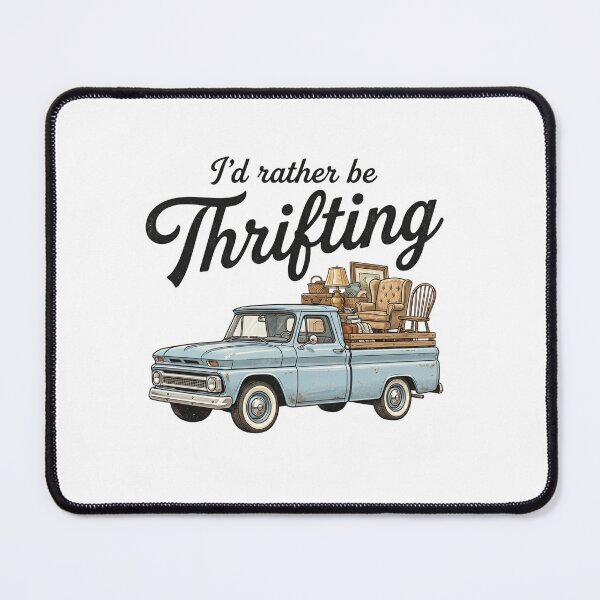 Item preview, I’d Rather Be Thrifting – Vintage Thrift Shop Lover Retro Design designed and sold by DoodloraStudio.
