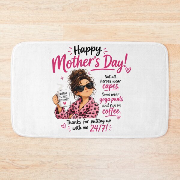 Item preview, Funny Mother’s Day Shirt – Tired Mom Coffee Lover PNG – “Mothers Don’t Wear Capes” Cute Mama Graphic Tee Design designed and sold by 1234saad.