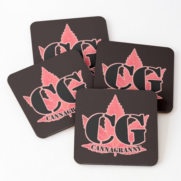 Item preview, CannaGranny™ CG Pink Leaf Logo Design designed and sold by  CannaGranny™ .