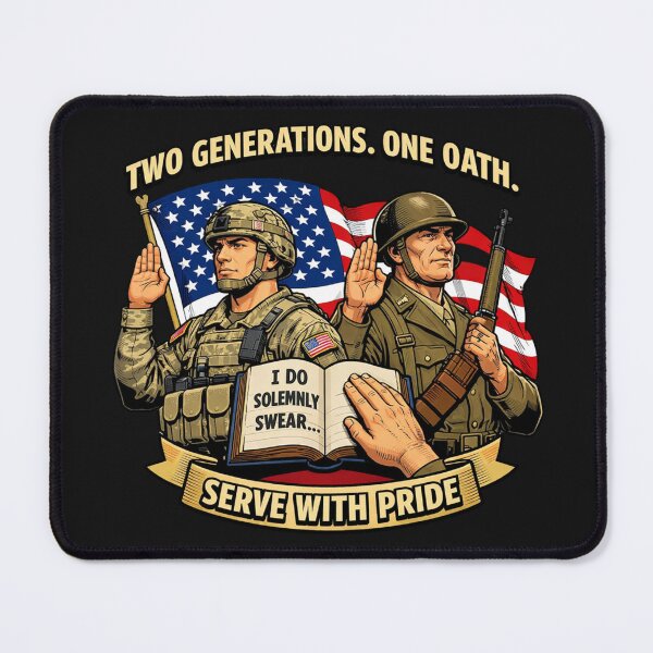 Item preview, Two Generations One Oath Military Service Pride designed and sold by Tsugraf Designs.