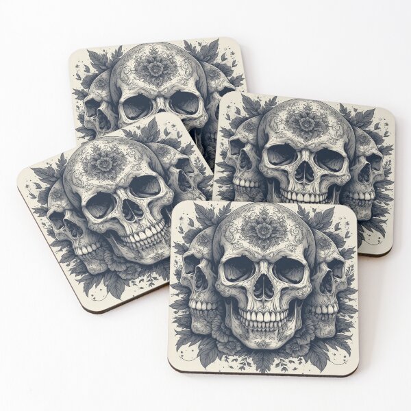 Item preview, Flower an skulls designed and sold by Kari's shop.
