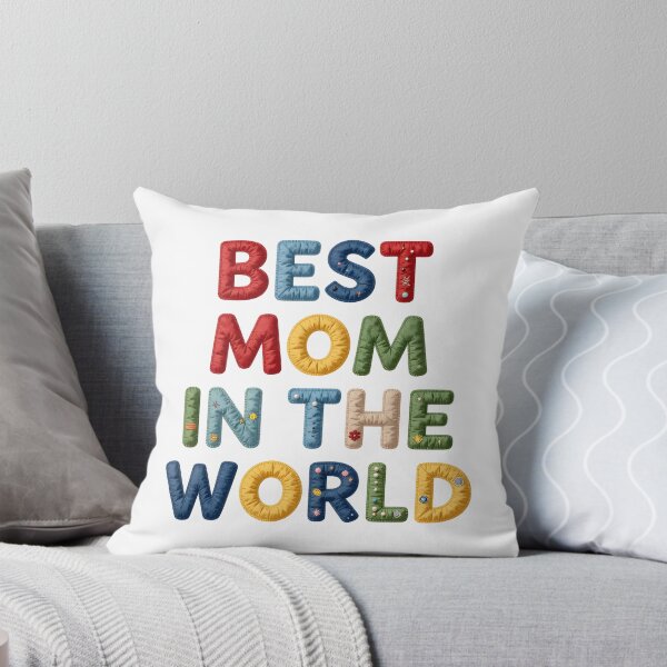 Item preview, BEST MOM IN THE WORLD - IN COLORFUL FAUX LETTERING designed and sold by AlexOBrienArt.