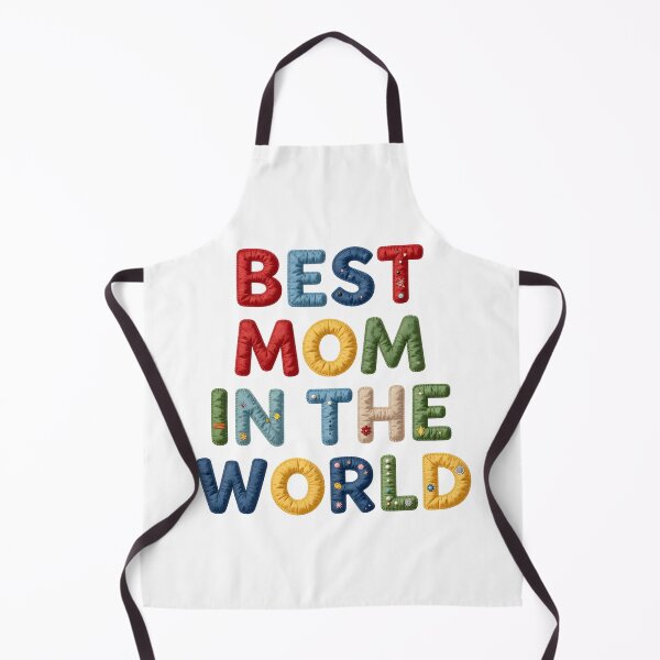 Item preview, BEST MOM IN THE WORLD - IN COLORFUL FAUX LETTERING designed and sold by AlexOBrienArt.