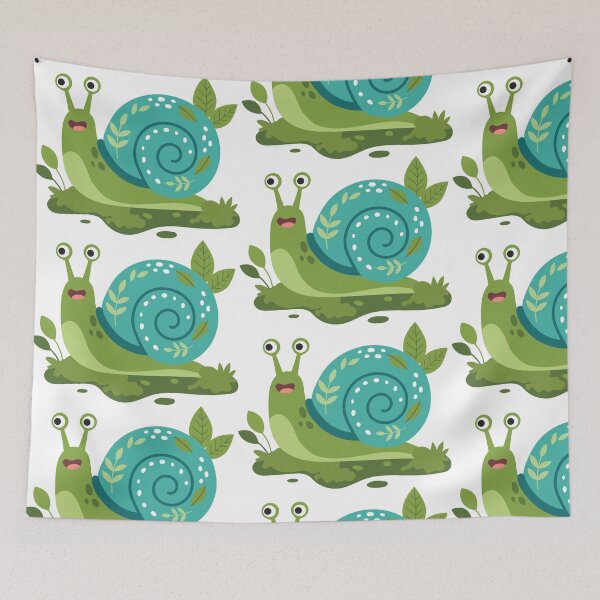 Item preview, Green Snail with Turquoise Spiral Shell designed and sold by BetweenForms.
