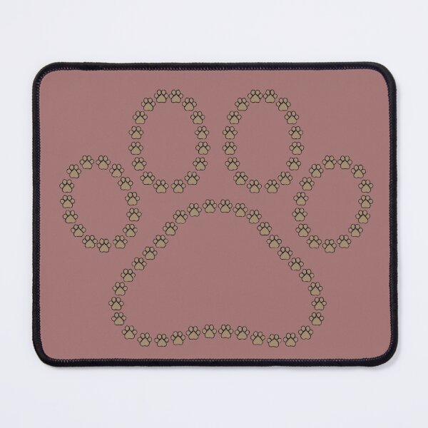 Item preview, V1 Cute Cat - Dog Paw Print Made of Small Pawprints Mosaic designed and sold by CraftMuse19.