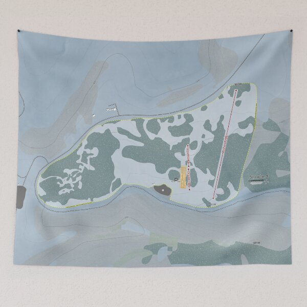Item preview, Snowland Resort Trail Map designed and sold by Mapsynergy.