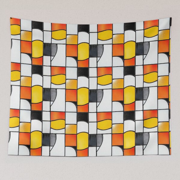 Item preview, Graphic Grid Stained Glass Abstract Photo Texture designed and sold by DigitaICraft.