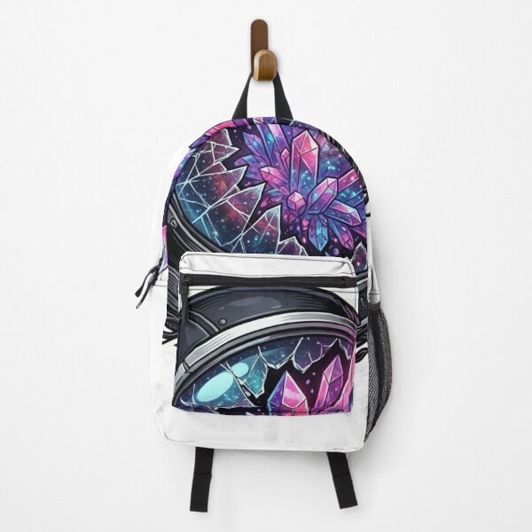 Item preview, Galaxy Crystal Cluster Astronaut Helmet Space Art designed and sold by JeevanStickers.