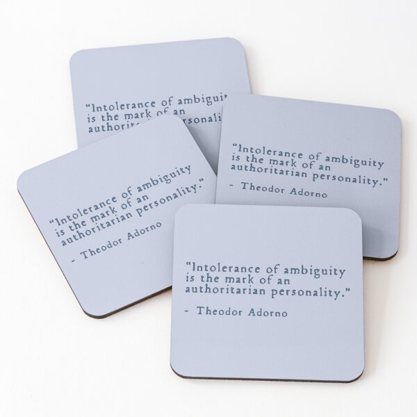 Item preview, Theodor Adorno Quote - Authoritarianism designed and sold by rhodeyart.