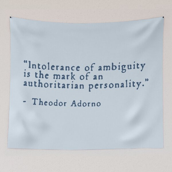 Item preview, Theodor Adorno Quote - Authoritarianism designed and sold by rhodeyart.