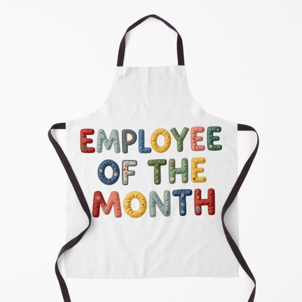 Item preview, EMPLOYEE OF THE MONTH - IN COLORFUL FAUX LETTERING designed and sold by AlexOBrienArt.