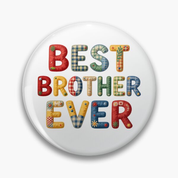 Item preview, BEST BROTHER EVER - IN COLORFUL FAUX LETTERING designed and sold by AlexOBrienArt.