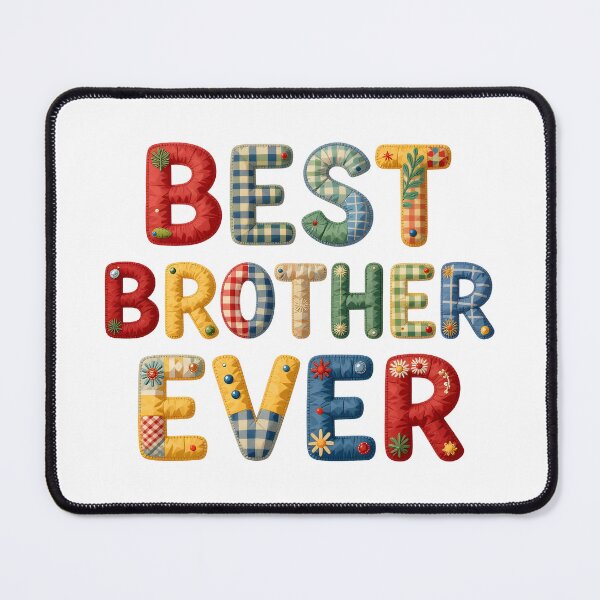 Item preview, BEST BROTHER EVER - IN COLORFUL FAUX LETTERING designed and sold by AlexOBrienArt.