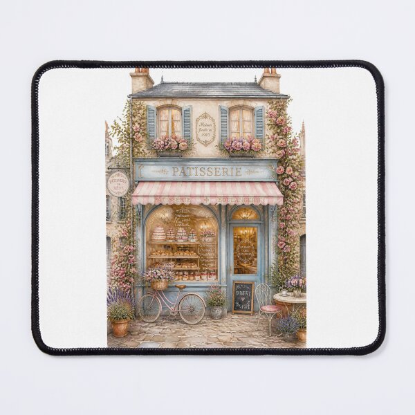 Item preview, Pastel Patisserie Storefront Illustration — Whimsical French Bakery Art Print, Cottagecore Boulangerie Wall Art, Gift for Bakers, Kitchen Decor designed and sold by HOODYBUDSTYLES.