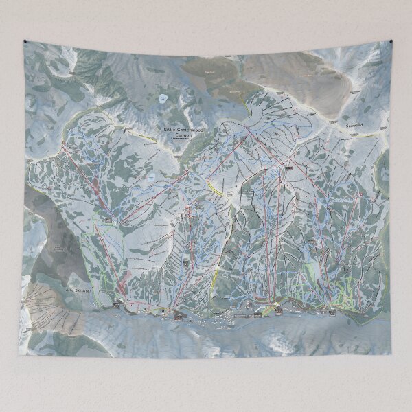 Item preview, Little Cottonwood Canyon Trail Map designed and sold by Mapsynergy.