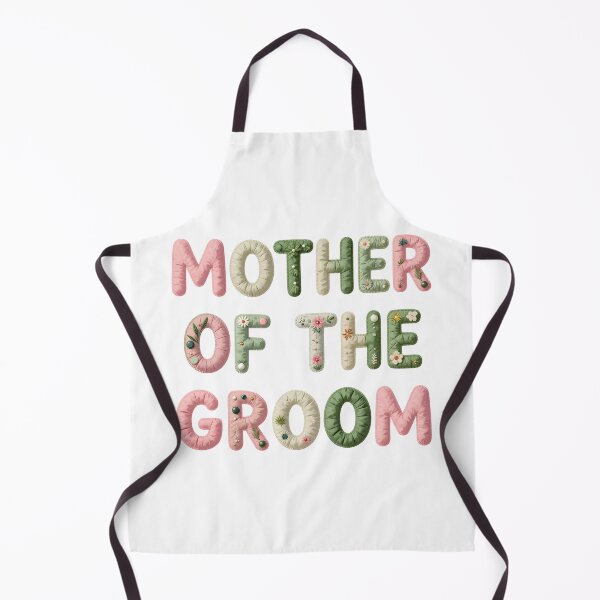 Item preview, MOTHER OF THE GROOM - IN PINK AND GREEN FAUX LETTERING designed and sold by AlexOBrienArt.