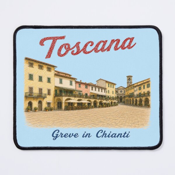 Item preview, Greve in Chianti, Tuscany - Italian square in crayon style designed and sold by JOANNASKAH.