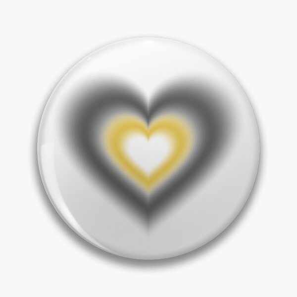 Item preview, Black and yellow blurry hearts designed and sold by serenebookworm.