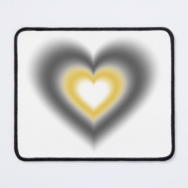 Item preview, Black and yellow blurry hearts designed and sold by serenebookworm.