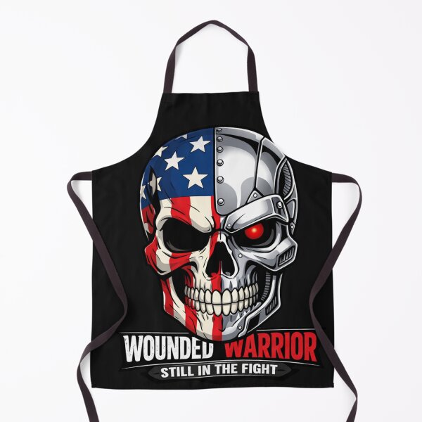 Item preview, Patriotic Skull Robotic Head Veteran Support designed and sold by Tsugraf Designs.