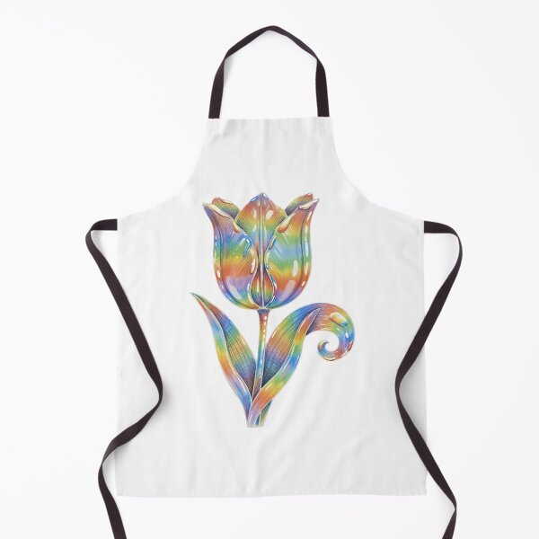 Item preview, Tulips Holographic Iridescent Floral Bouquet Art designed and sold by GymTanLaundry.