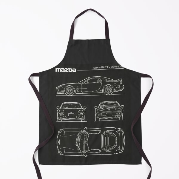 Item preview, Mazda RX7 FD Blueprint Rotary Engine JDM Sport Car Outline designed and sold by Motorline44.