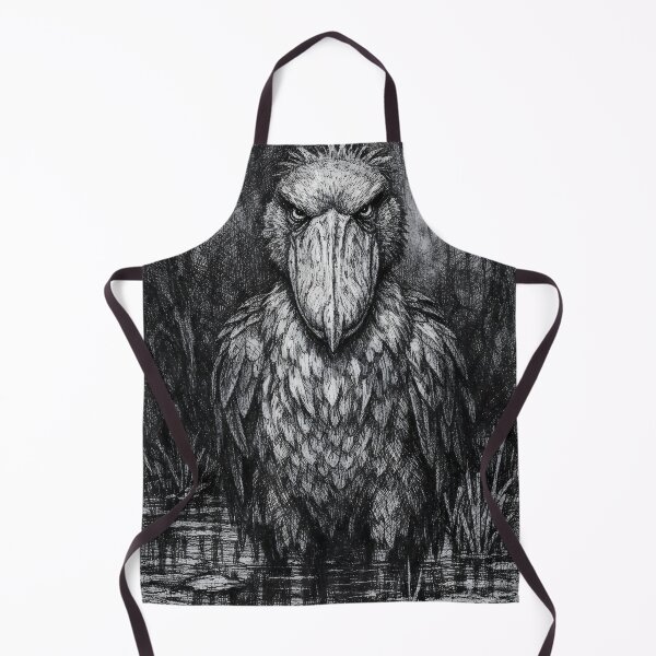 Item preview, Shoebill Stork Existential Stillness Sketch designed and sold by WildlifeInc.