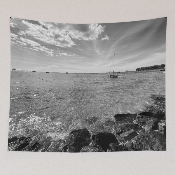 Item preview, Barbados Clear Sea In Monochrome designed and sold by Londonimages.