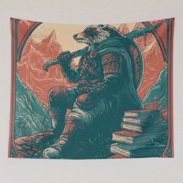 Item preview, Vintage Raccoon Fantasy Art designed and sold by YasminTaha.