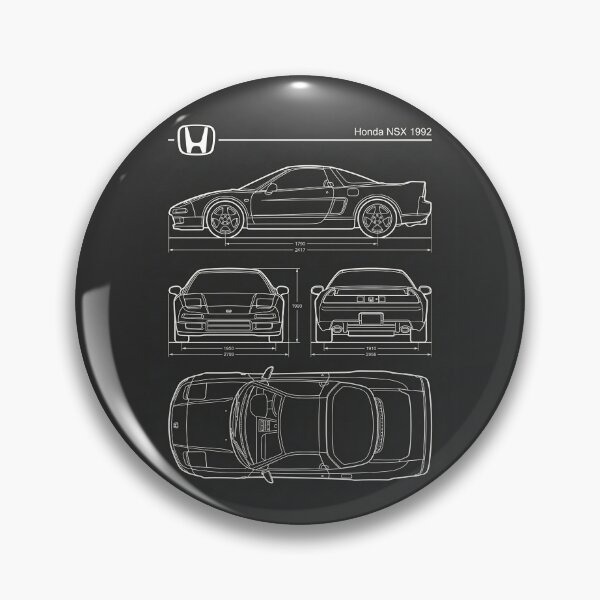 Item preview, 1992 Honda NSX Blueprint JDM Mid Engine Supercar Outline designed and sold by Motorline44.