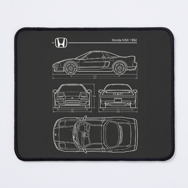 Item preview, 1992 Honda NSX Blueprint JDM Mid Engine Supercar Outline designed and sold by Motorline44.