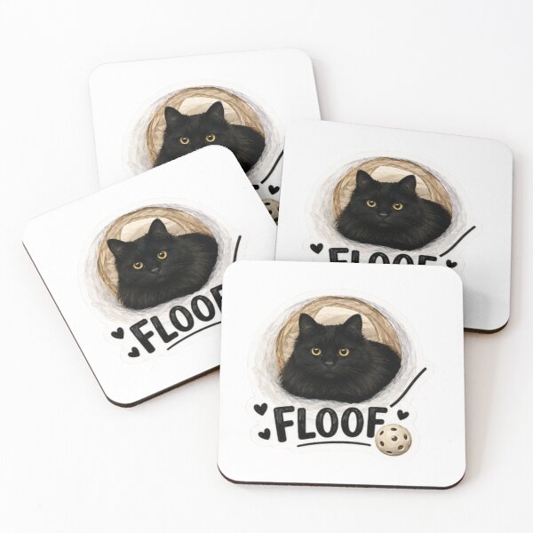 Item preview, Floof Void Cat Sticker designed and sold by lumar23.