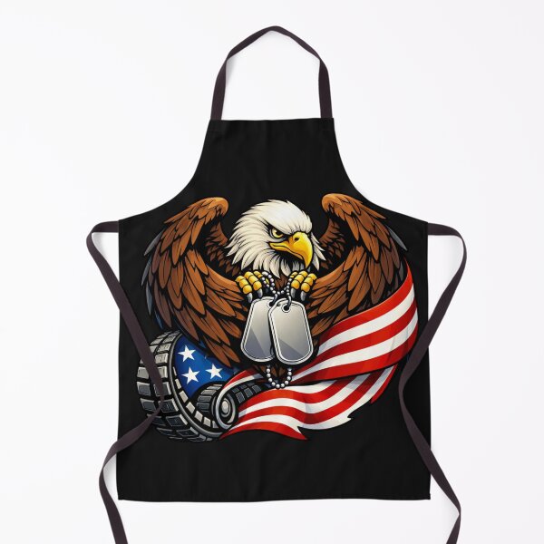 Item preview, American Eagle Flag Dog Tags Military Veteran USA designed and sold by Tsugraf Designs.