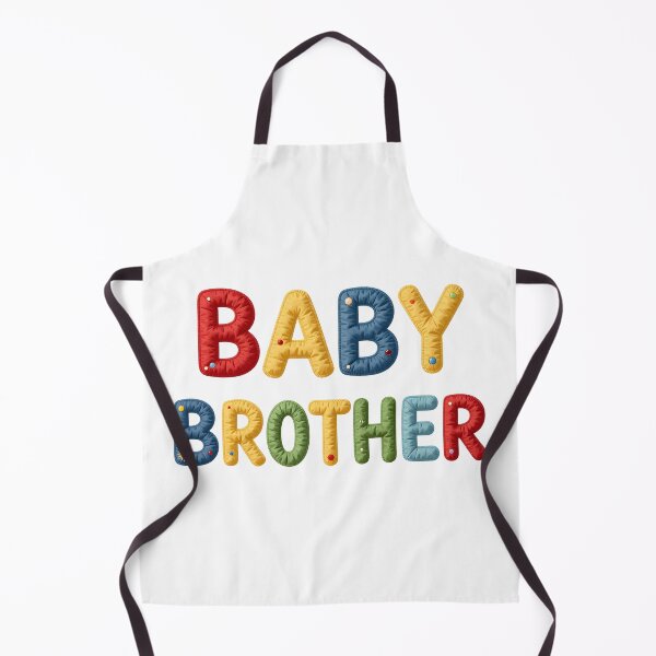 Item preview, BABY BROTHER - IN COLORFUL FAUX LETTERING designed and sold by AlexOBrienArt.