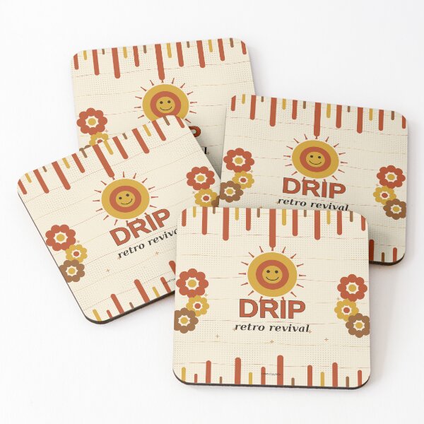 Item preview, Sun Drip Groovy Retro Revival Print designed and sold by IronGlyphCo.