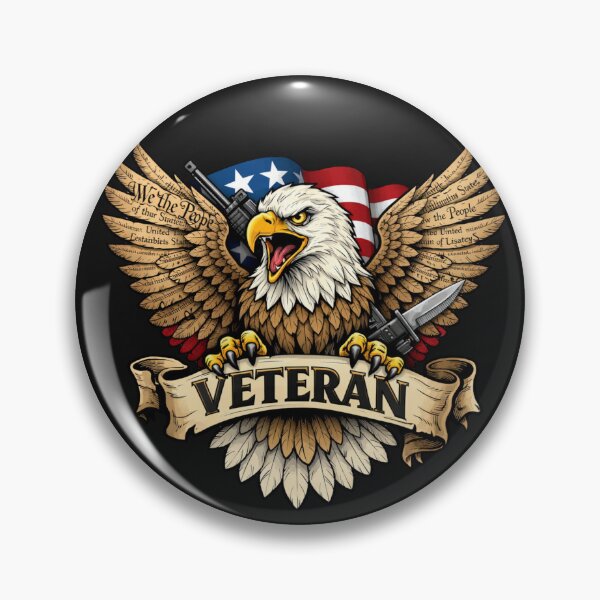 Item preview, Patriotic Veteran Eagle We The People Flag designed and sold by Tsugraf Designs.