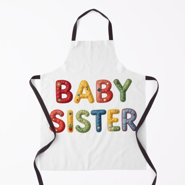 Item preview, BABY SISTER - IN COLORFUL FAUX LETTERING designed and sold by AlexOBrienArt.