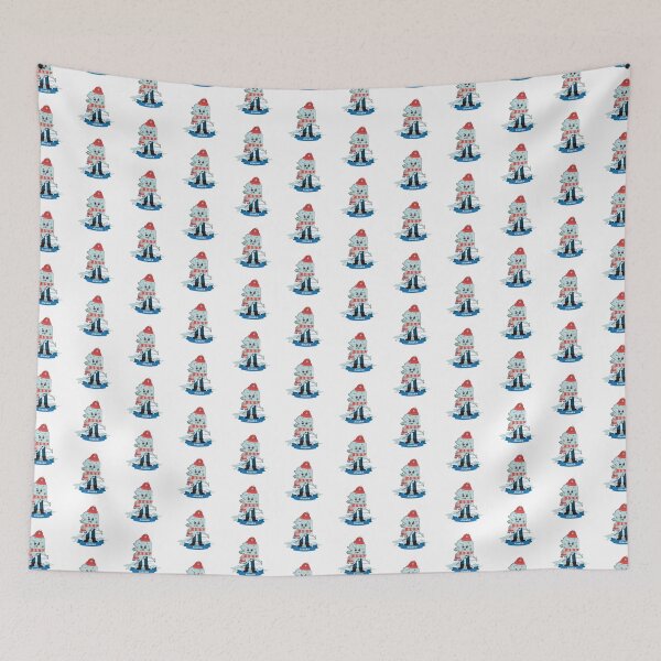 Item preview, Cute Alaska Map Character - Kawaii Snowy Wild Winter Art designed and sold by Travel.Art.