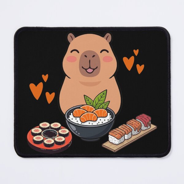 Item preview, Sushi Lover Capybara designed and sold by sanorastyle.
