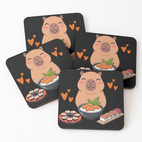 Item preview, Sushi Lover Capybara designed and sold by sanorastyle.