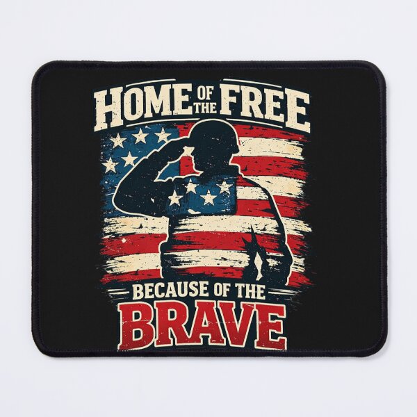 Item preview, Home of the Free Because of the Brave USA Flag designed and sold by Tsugraf Designs.