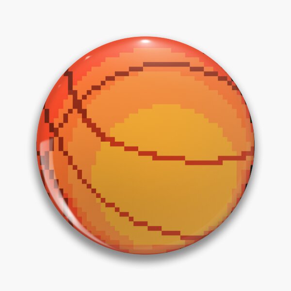 Item preview, Retro Pixel Basketball ball designed and sold by UncleElijahsArt.