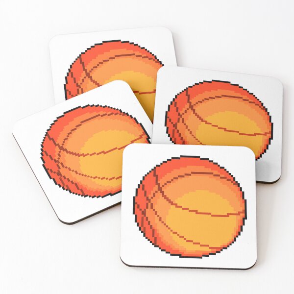 Item preview, Retro Pixel Basketball ball designed and sold by UncleElijahsArt.